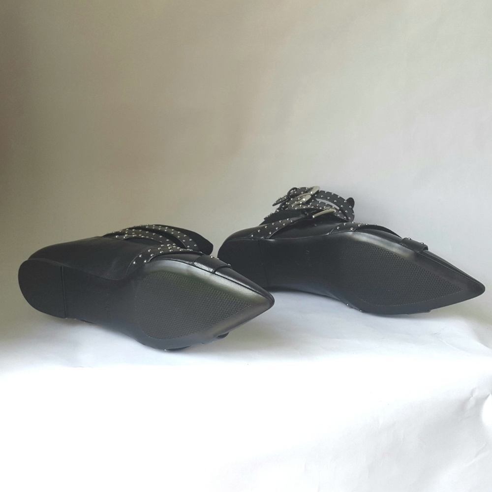 ZARA BUCKLED FLAT SOCK ANKLE BOOTS SIZE 6½-37 - Picture 2 of 5